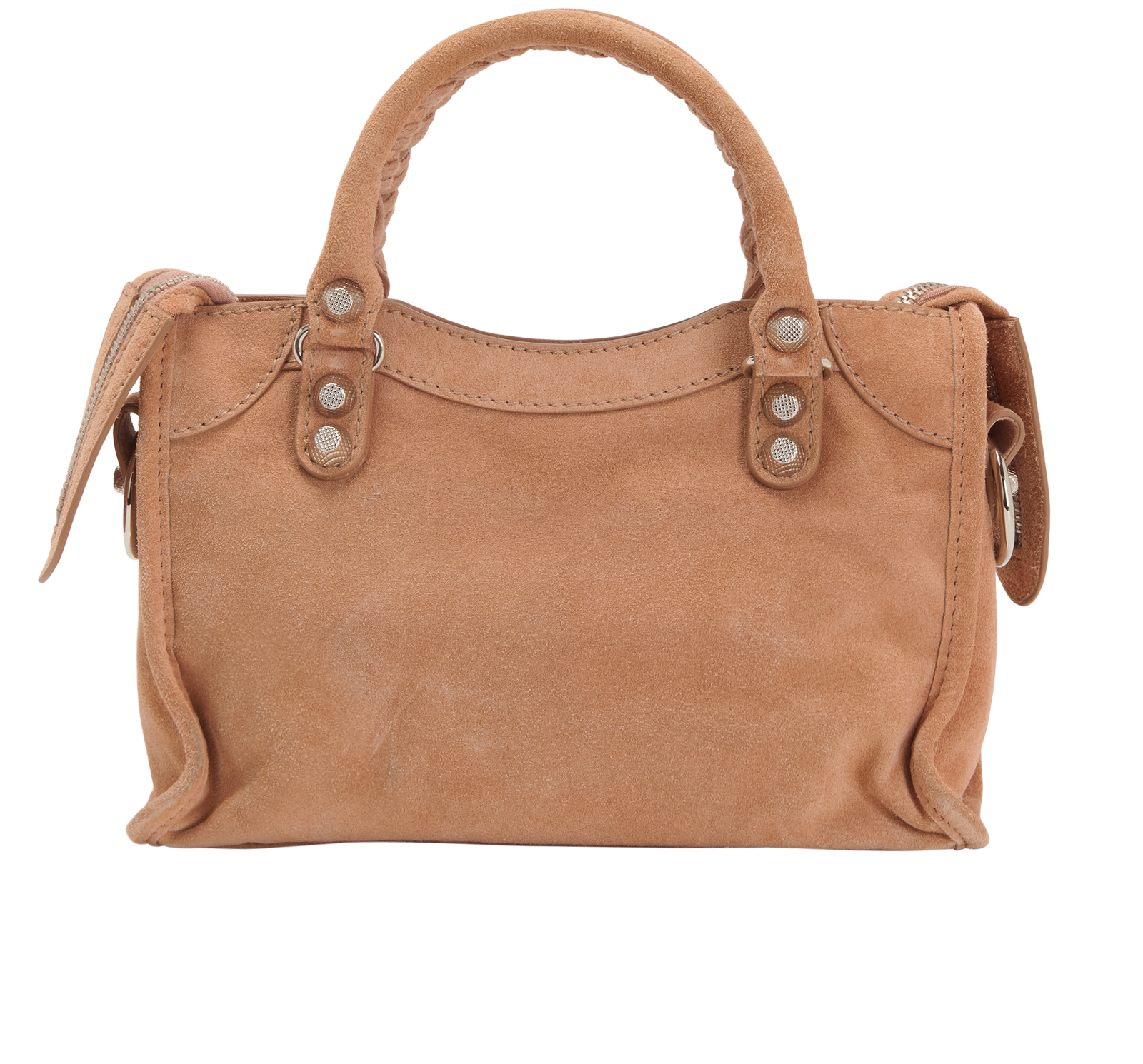 City Bag, &pound;575, Handbags, Pink, Suede, Back view